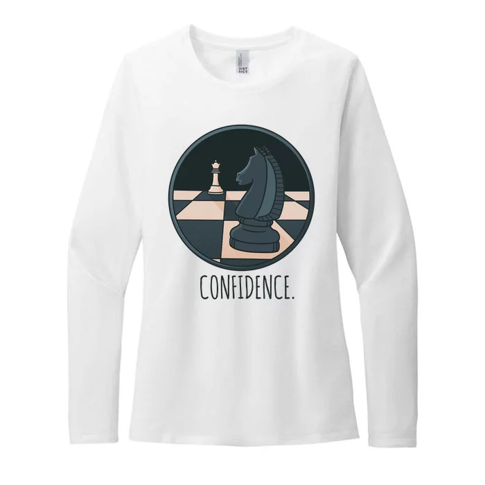 Confidence Chess Womens CVC Long Sleeve Shirt