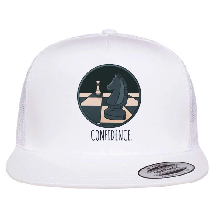 Confidence Chess Flat Bill Trucker Hat