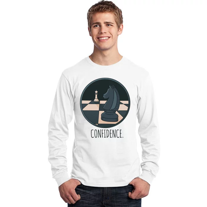 Confidence Chess Tall Long Sleeve T-Shirt