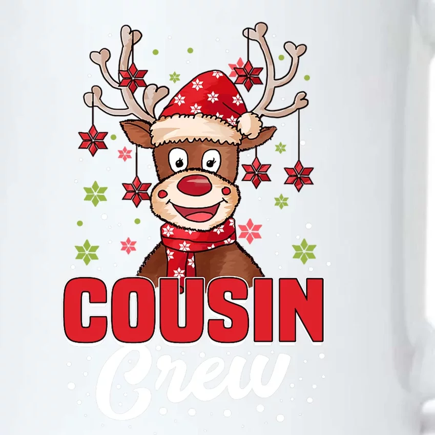 Christmas Cousin Crew Funny Reindeer Matching Pajama Gifts Premium Black Color Changing Mug