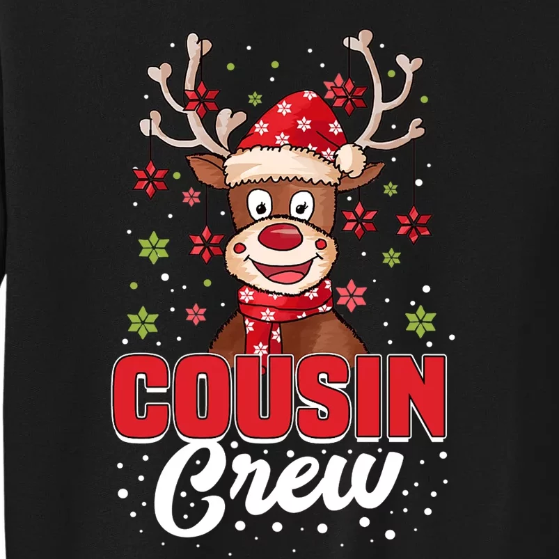 Christmas Cousin Crew Funny Reindeer Matching Pajama Gifts Premium Sweatshirt