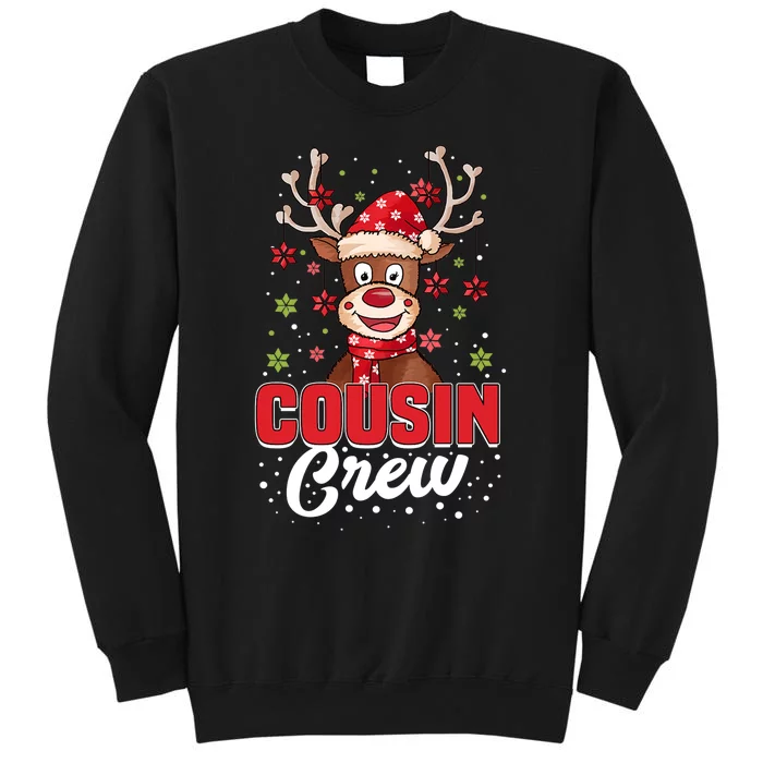 Christmas Cousin Crew Funny Reindeer Matching Pajama Gifts Premium Sweatshirt