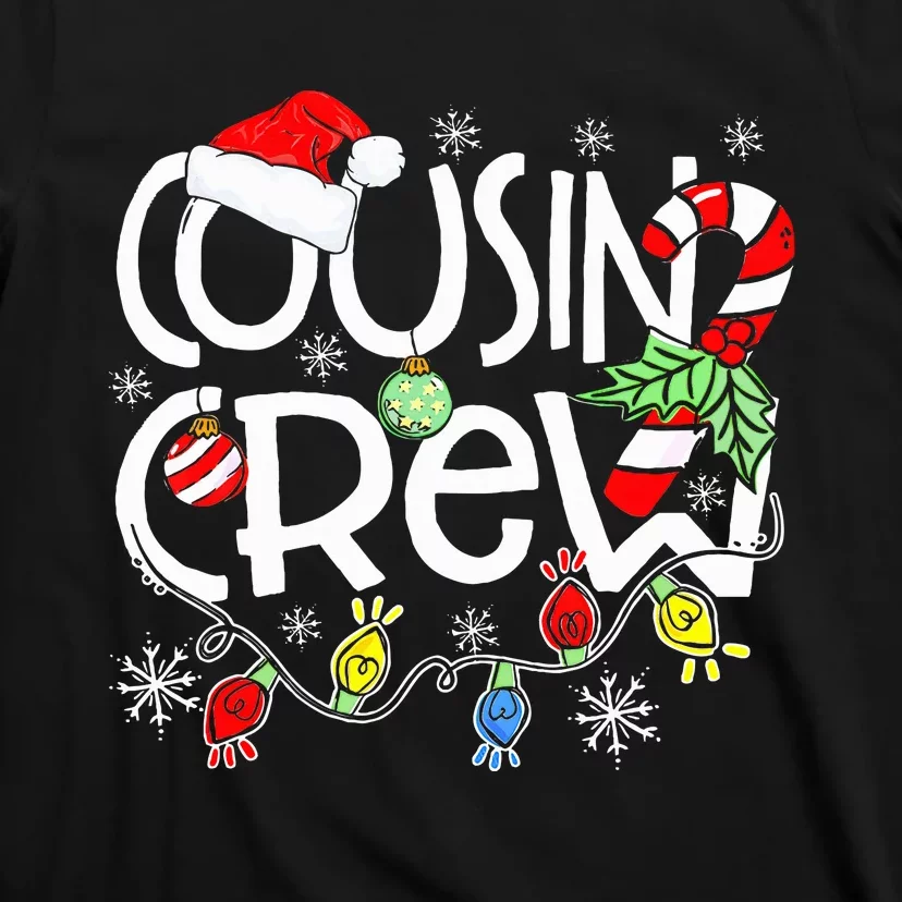 Christmas Cousin Crew Funny Red Plaid Matching Pajama Gifts T-Shirt