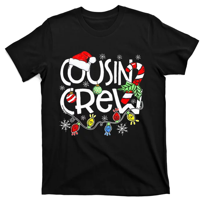 Christmas Cousin Crew Funny Red Plaid Matching Pajama Gifts T-Shirt