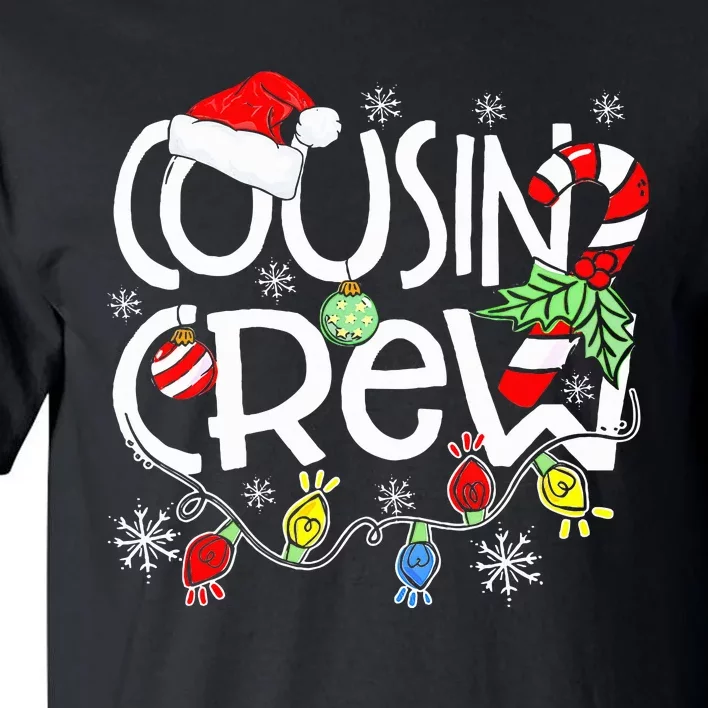 Christmas Cousin Crew Funny Red Plaid Matching Pajama Gifts Tall T-Shirt