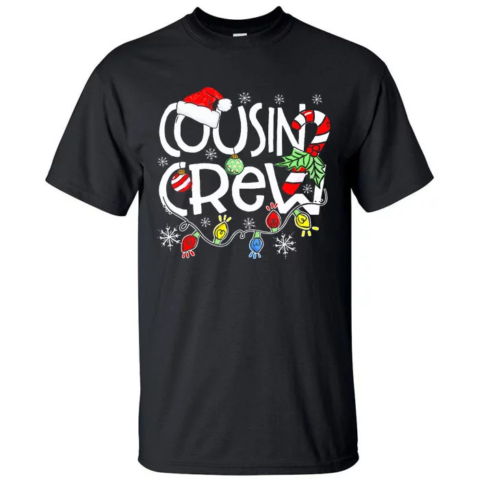 Christmas Cousin Crew Funny Red Plaid Matching Pajama Gifts Tall T-Shirt