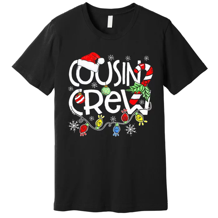 Christmas Cousin Crew Funny Red Plaid Matching Pajama Gifts Premium T-Shirt