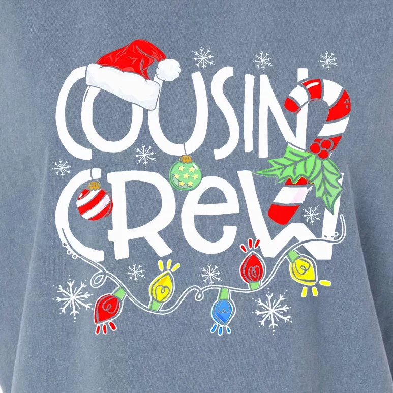 Christmas Cousin Crew Funny Red Plaid Matching Pajama Gifts Garment-Dyed Women's Muscle Tee