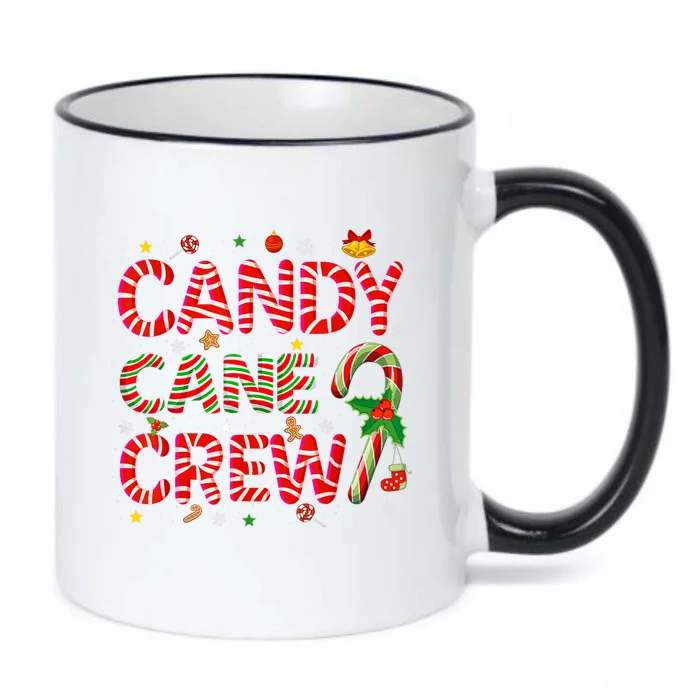 Candy Cane Crew Funny Christmas Candy Lover Xmas Pajamas Black Color Changing Mug