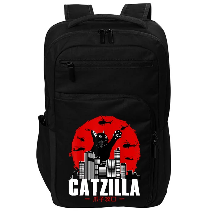 Catzilla Cute Cat Stuff For Cat Lover, Cat Mom, Cat Dad Impact Tech Backpack