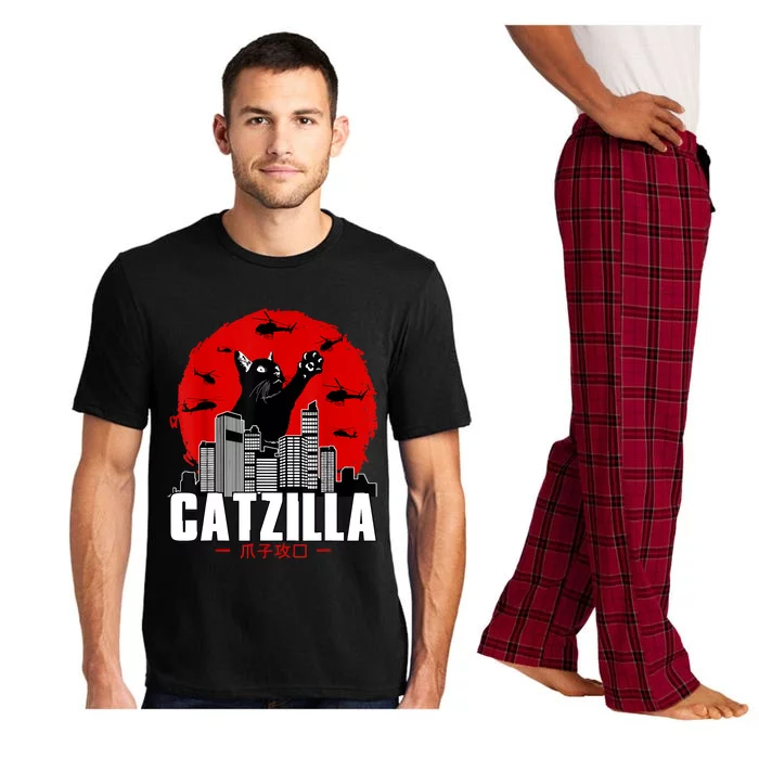 Catzilla Cute Cat Stuff For Cat Lover, Cat Mom, Cat Dad Pajama Set