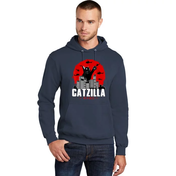 Catzilla Cute Cat Stuff For Cat Lover, Cat Mom, Cat Dad Tall Hoodie