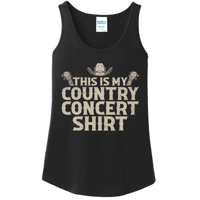 Cool Country Concert For Wo Country Music Lover Ladies Essential Tank