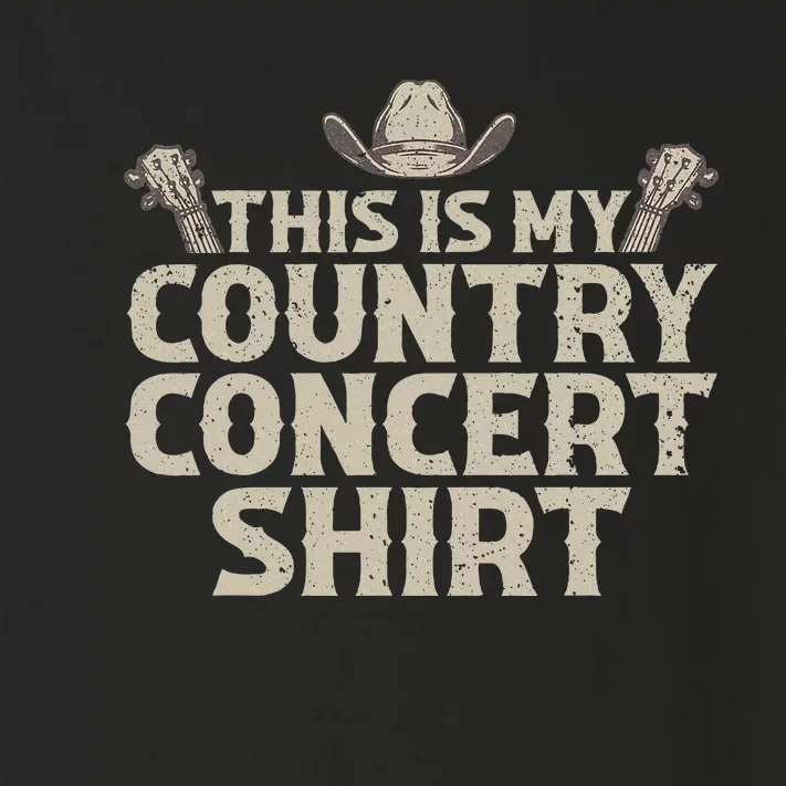 Cool Country Concert For Wo Country Music Lover Toddler Long Sleeve Shirt