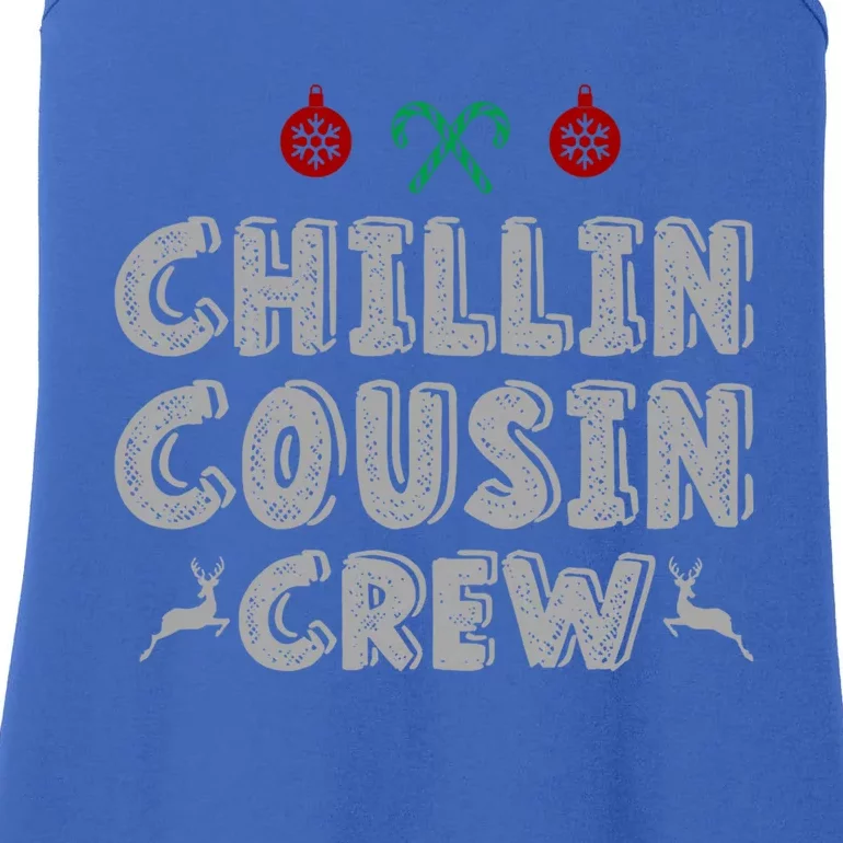 Cousin Crew Christmas Matching Family Funny Xmas Holidays Gift Ladies Essential Tank