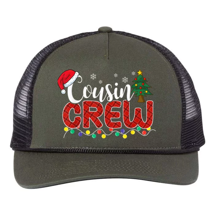 Cousin Crew Christmas Family Reunion Making Memories Xmas Retro Rope Trucker Hat Cap