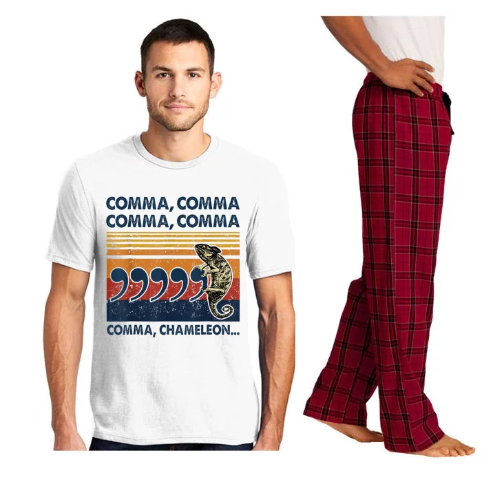 Comma Comma Chameleon Funny Grammar English Teacher Pajama Set