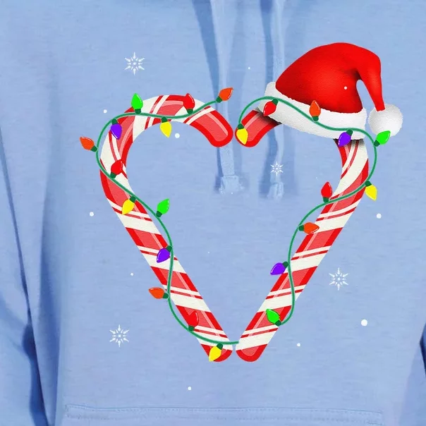 Candy Cane Crew Christmas Lights Family Matching Xmas Unisex Surf Hoodie