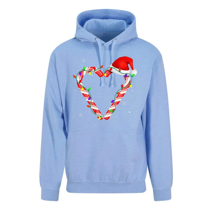 Candy Cane Crew Christmas Lights Family Matching Xmas Unisex Surf Hoodie