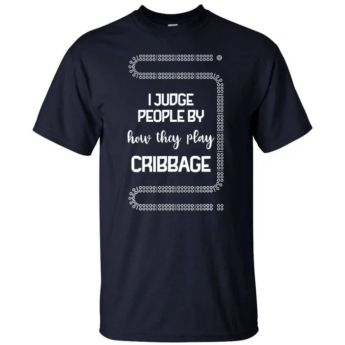 Cribbage Champion Cribbage Board Game Funny Cribbage Tall T-Shirt