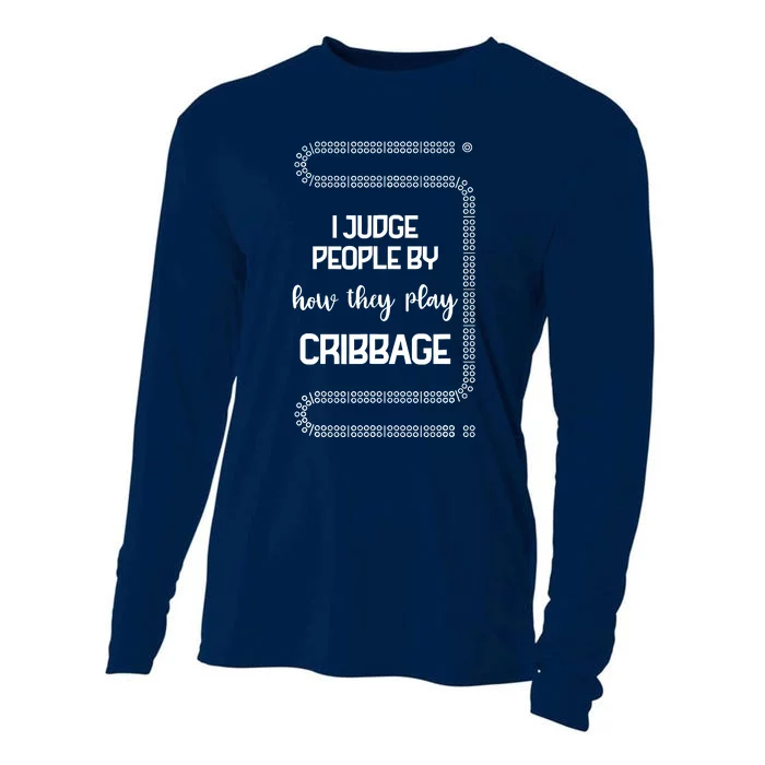 Cribbage Champion Cribbage Board Game Funny Cribbage Cooling Performance Long Sleeve Crew