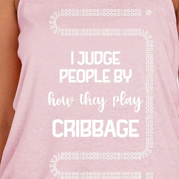 Cribbage Champion Cribbage Board Game Funny Cribbage Women's Knotted Racerback Tank