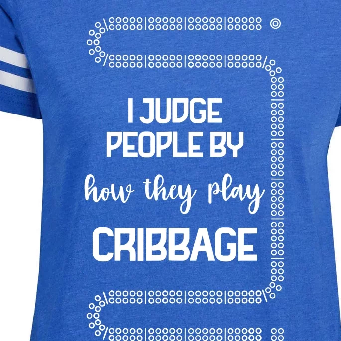 Cribbage Champion Cribbage Board Game Funny Cribbage Enza Ladies Jersey Football T-Shirt