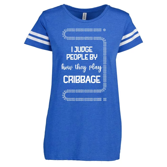 Cribbage Champion Cribbage Board Game Funny Cribbage Enza Ladies Jersey Football T-Shirt