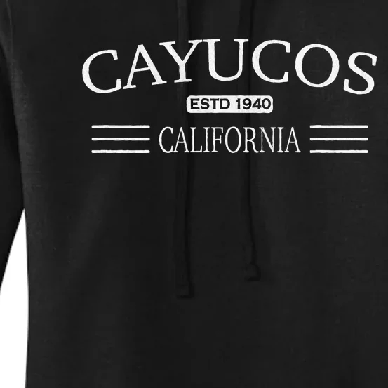 Cayucos California Women's Pullover Hoodie