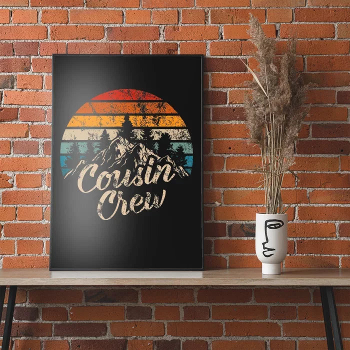 Cousin Crew Camping Outdoor Sunset Summer Camp Poster