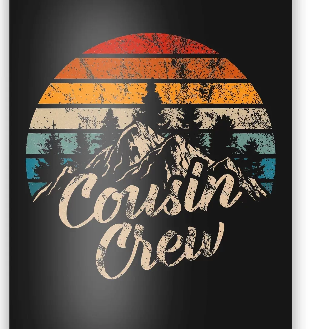 Cousin Crew Camping Outdoor Sunset Summer Camp Poster