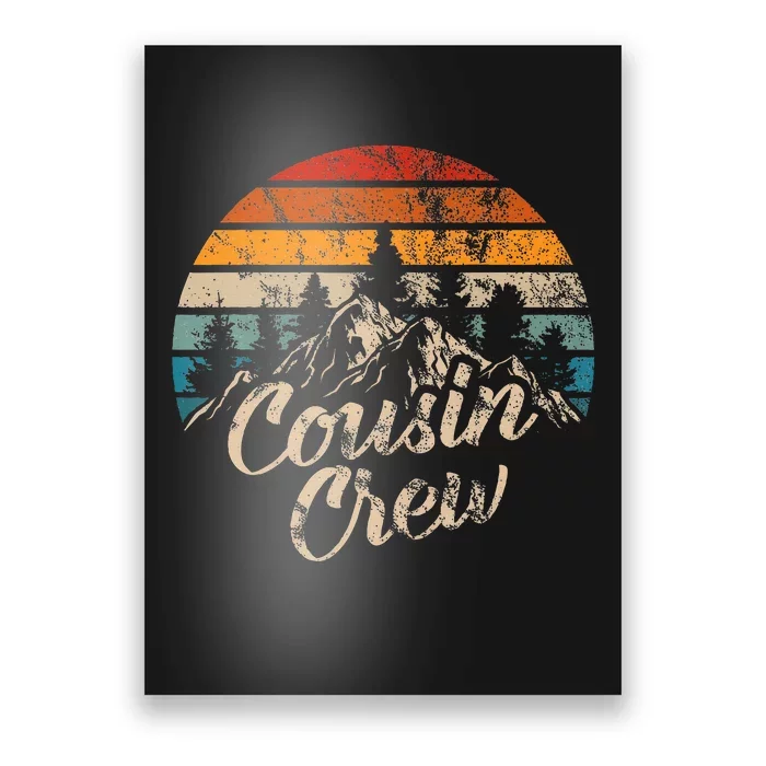 Cousin Crew Camping Outdoor Sunset Summer Camp Poster