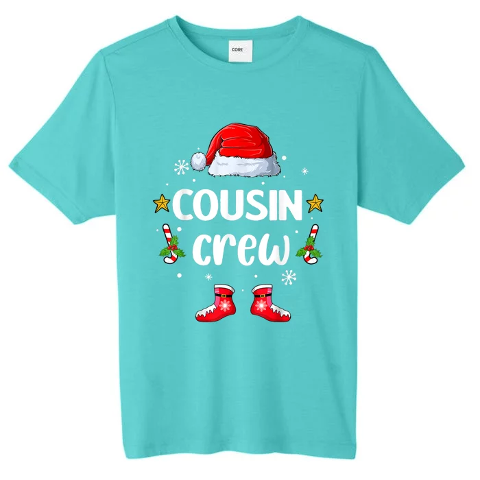 Cousin Crew Christmas Family Squad Naughty Matching Santa Gift ChromaSoft Performance T-Shirt