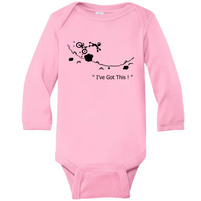 Cycling Crash Baby Long Sleeve Bodysuit