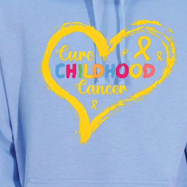 Cure Childhood Cancer September Gold Cancer Awareness Month Unisex Surf Hoodie