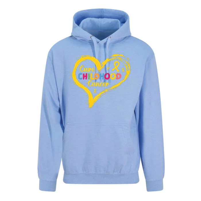 Cure Childhood Cancer September Gold Cancer Awareness Month Unisex Surf Hoodie