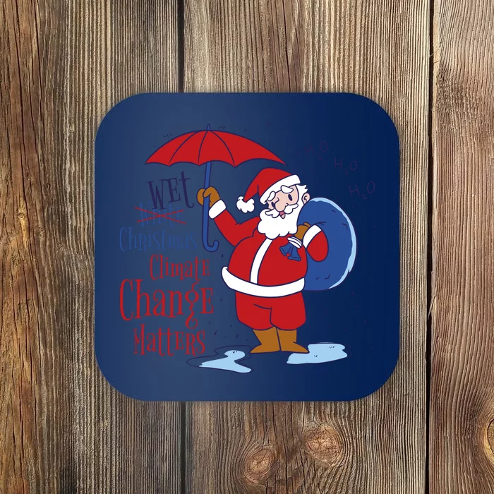 Climate Change Christmas Coaster