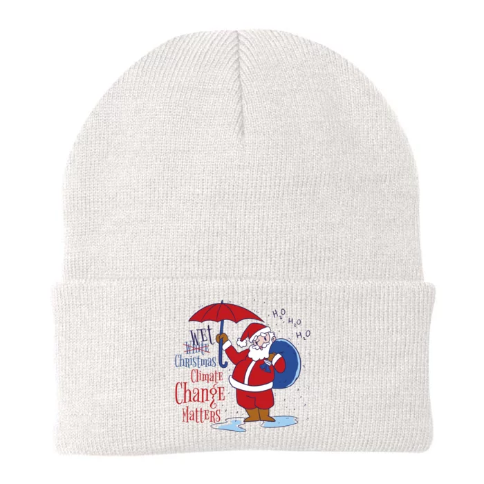 Climate Change Christmas Knit Cap Winter Beanie