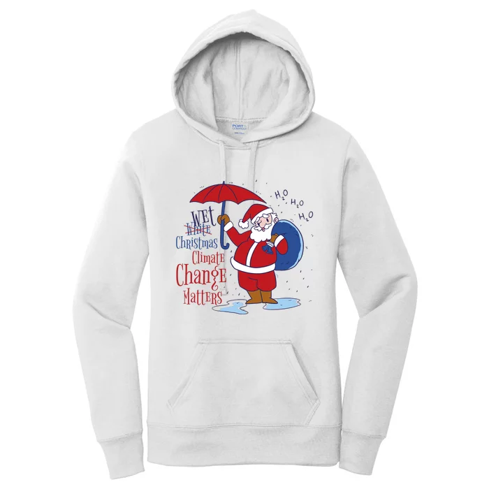 Climate Change Christmas Women's Pullover Hoodie