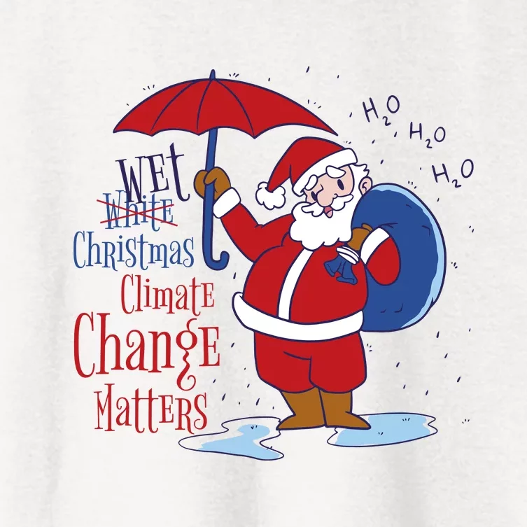 Climate Change Christmas Women's Crop Top Tee