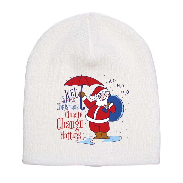 Climate Change Christmas Short Acrylic Beanie