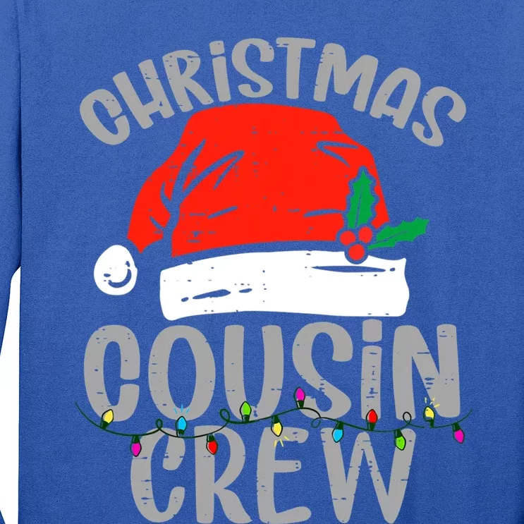 Cousin Crew Christmas Squad Santa Funny Xmas Pajama Gift Long Sleeve Shirt