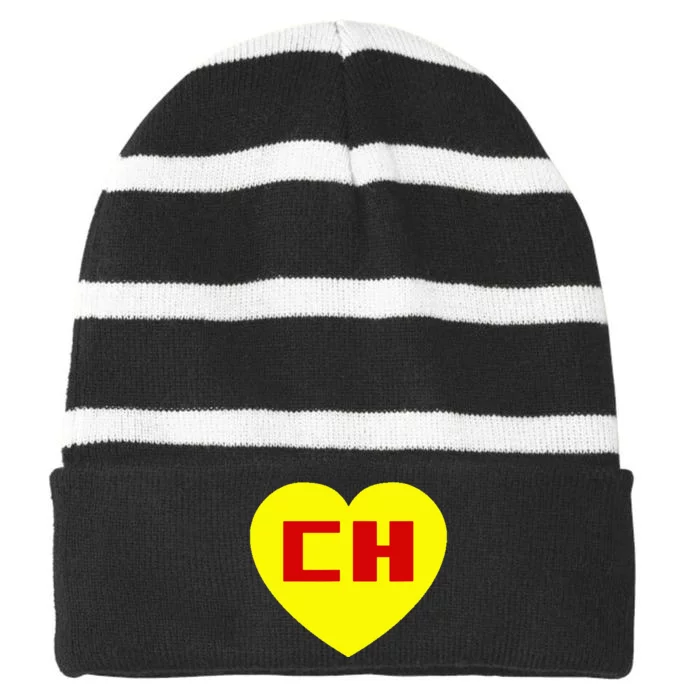 Chapulin Colorado Striped Beanie with Solid Band