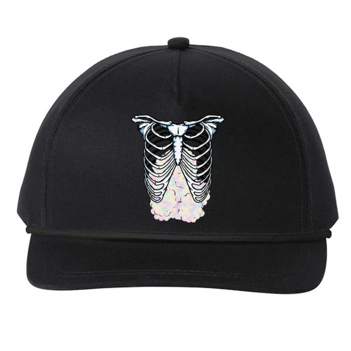 Cotton Cute Candy Rib Cage Easy Lazy Last Minute Party Snapback Five-Panel Rope Hat