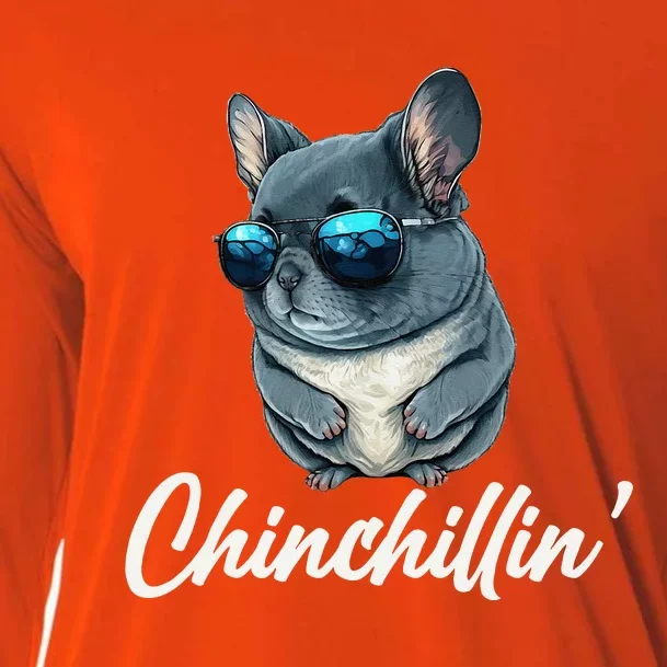 Chinchilla Chinchillin Chinchilla Lovers Funny Cooling Performance Long Sleeve Crew