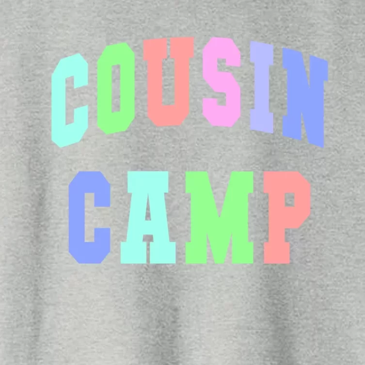 College Cousin Camp Aunt Team Family Vibes Best Ever Gift Women's Crop Top Tee