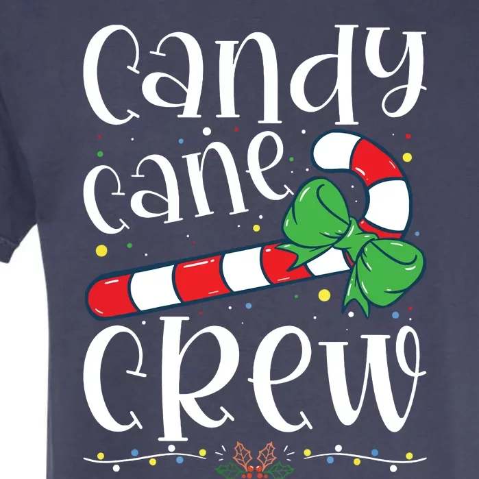 Candy Cane Crew Funny Christmas Candy Lover Xmas Garment-Dyed Heavyweight T-Shirt