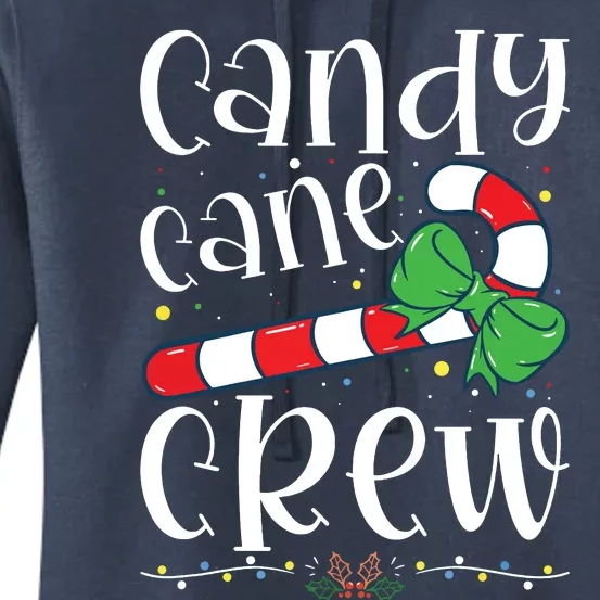 Candy Cane Crew Funny Christmas Candy Lover Xmas Women's Pullover Hoodie