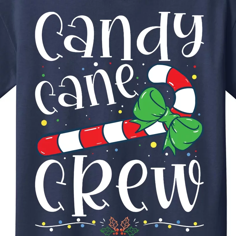 Candy Cane Crew Funny Christmas Candy Lover Xmas Kids T-Shirt