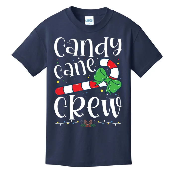 Candy Cane Crew Funny Christmas Candy Lover Xmas Kids T-Shirt